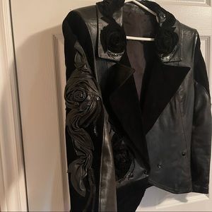 Stunning Designer Leather Jacket Made in Israel